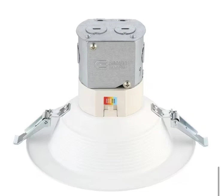 Commercial Electric 1003 240 066 | Easy-Up 6 in. White Baffle Integrated LED Recessed Kit