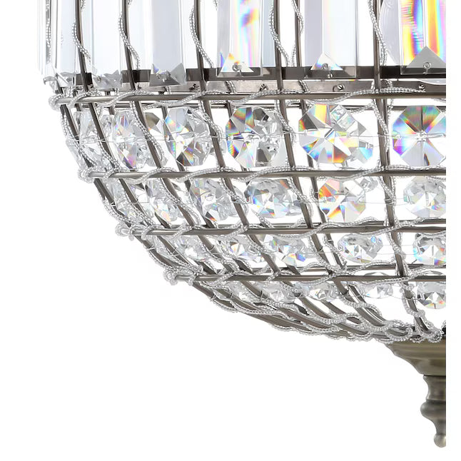 JONATHAN Y Lighting JYL6110B | Georgina Single Light 16" Wide LED Crystal Pendant