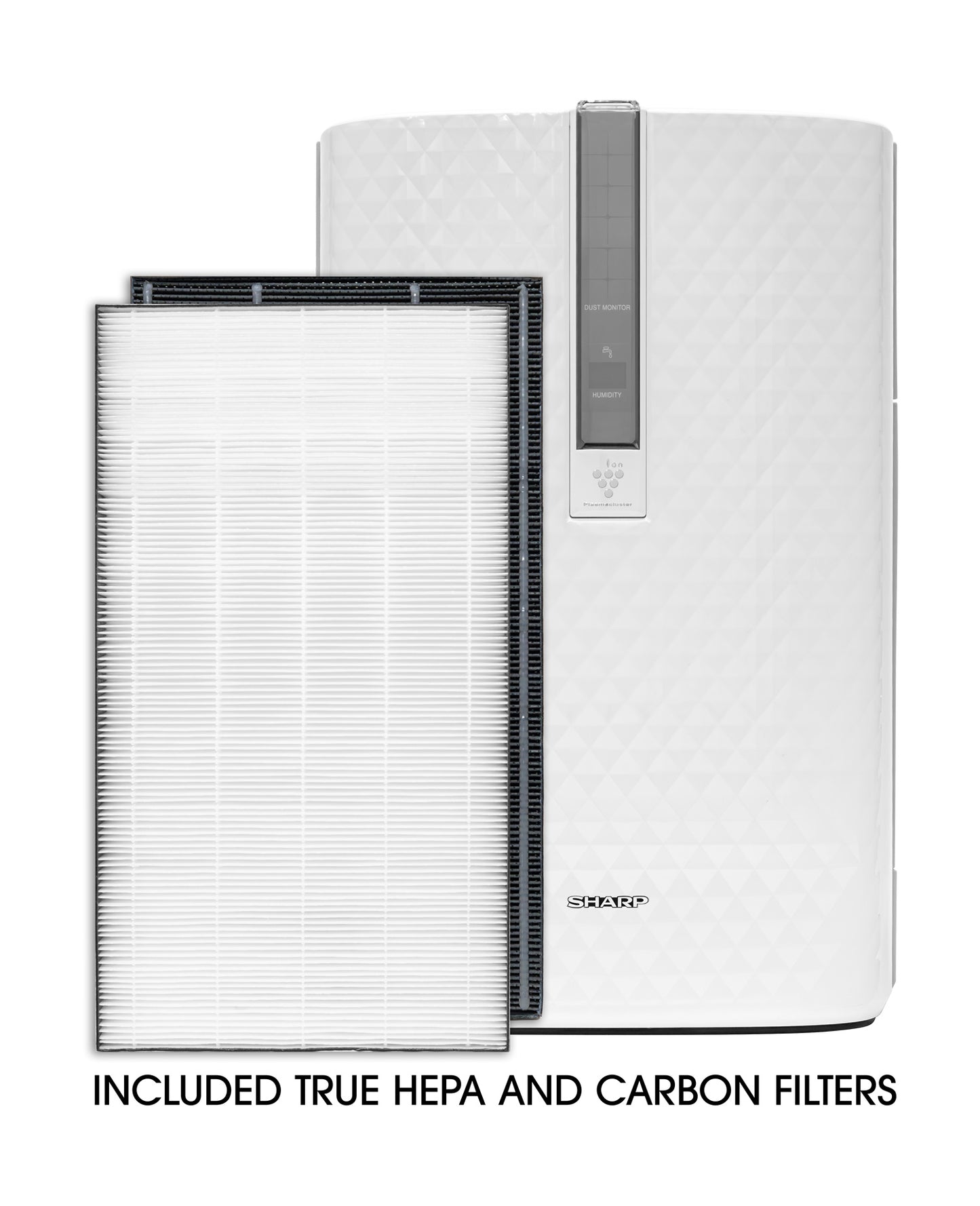Sharp Plasmacluster Ion Air Purifier with True HEPA + Humidifier for Medium Rooms (KC850U)