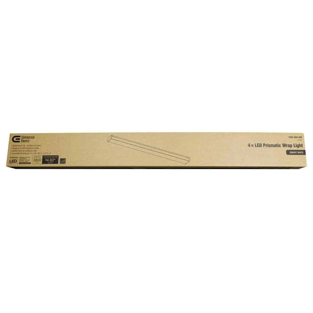 Commercial Electric 1003 866 689 | 4 ft. 120-Volt 3800 Lumens White Integrated LED Wraparound