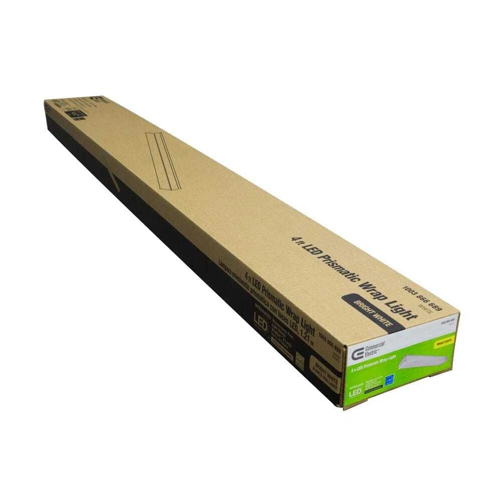 Commercial Electric 1003 866 689 | 4 ft. 120-Volt 3800 Lumens White Integrated LED Wraparound