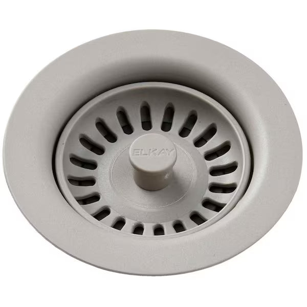 Elkay LKQS35GR | Polymer Drain Fitting for 3-1/2 in. Sink Drain Opening in Greige