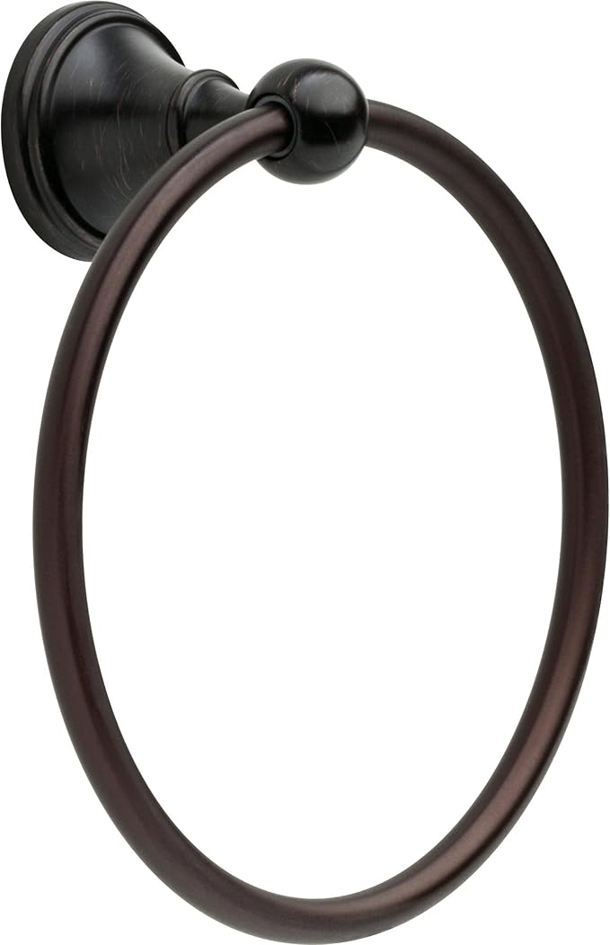 Delta 138034 | Crestfield Wall Mount Round Closed Towel Ring Bath Hardware Accessory in Venetian Bronze