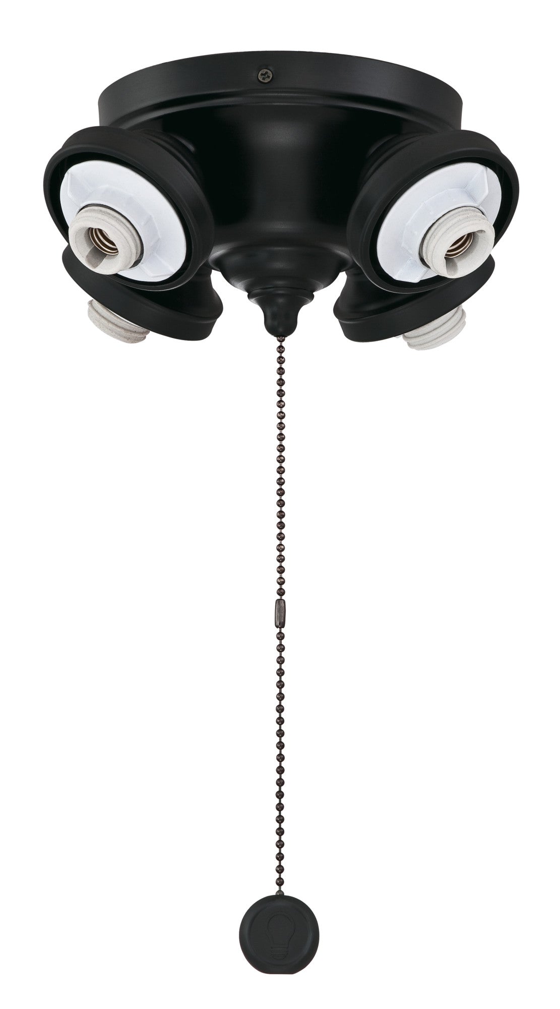 Fanimation F8BL | 4 Light Black Fan Light Kit