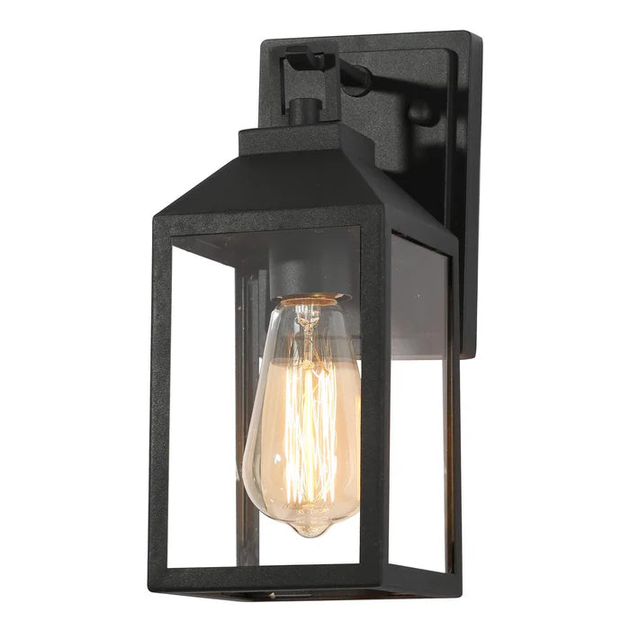 LNC A04370 | Scatria 1-Light Black Outdoor Wall Light