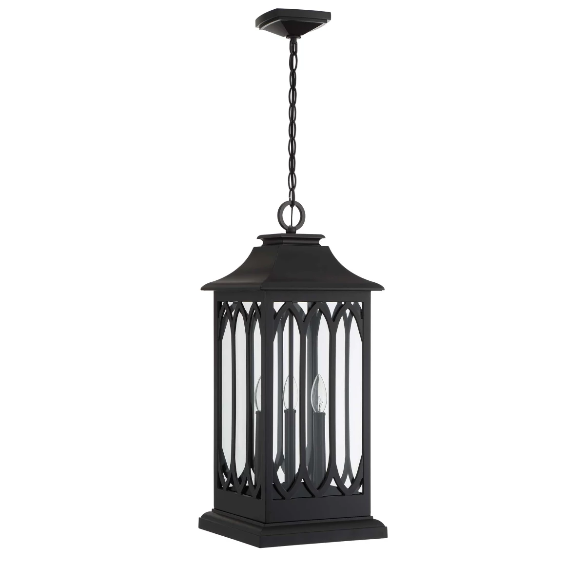 Signature Hardware PHEL4804SMBR | Stonehouse 3 Light 10-1/2" Wide Outdoor Pendant