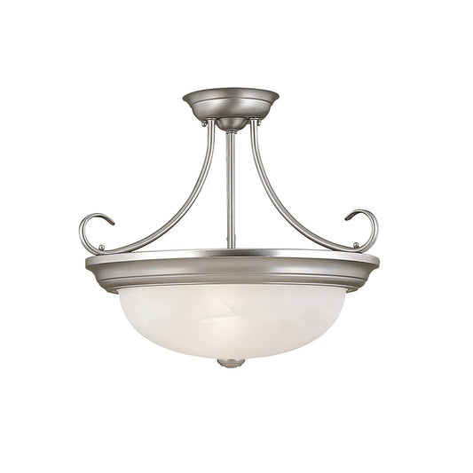 Millennium 5035SN | Three Light Flushmount in Satin Nickel