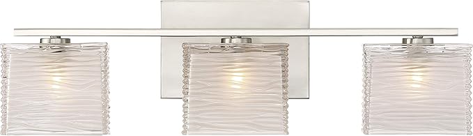 Quoizel WCP8603BN | Westcap 22.5-in 3 -Light Brushed Nickel Transitional Vanity light