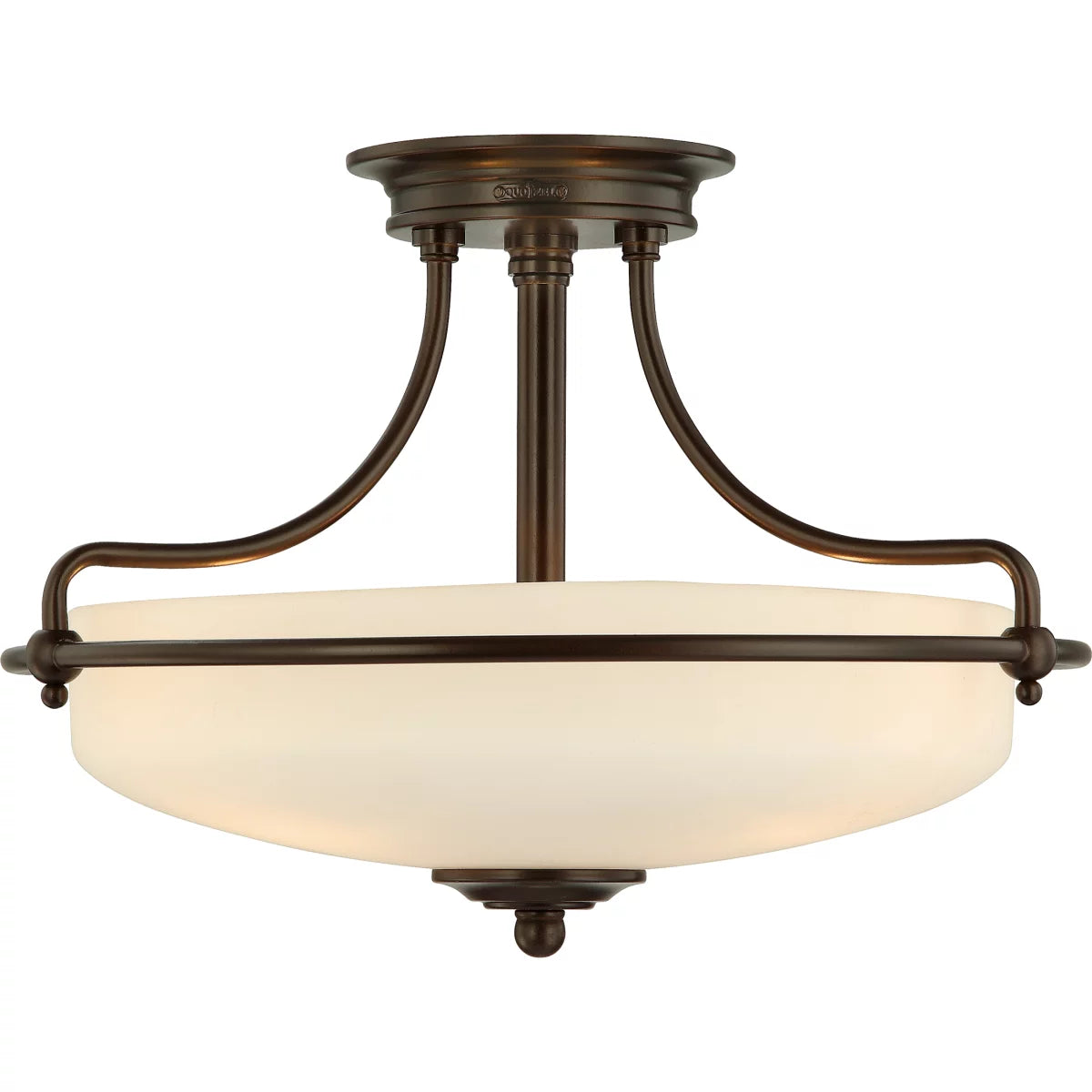 Quoizel GF1717PN | Griffin 3 Light 17" Wide Semi-Flush Mount Ceiling Light