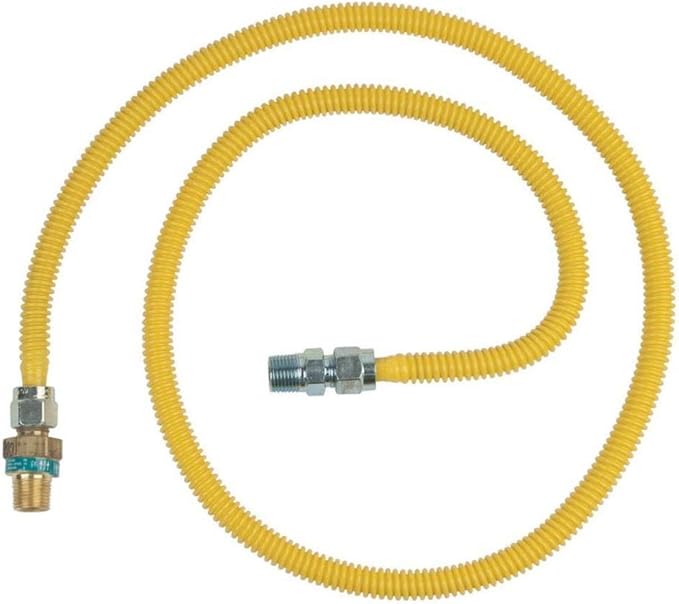 BrassCraft CSSD64TE-48 X | Gas Connector 1/2 OD x 1/2 MIP x 48"