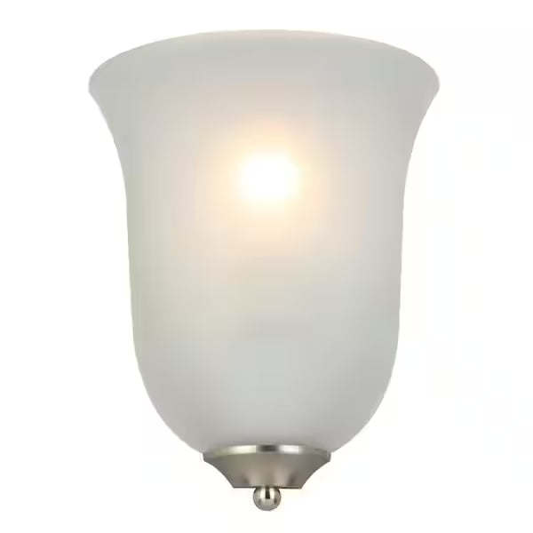 Commercial Electric 1002 515 057 | 1-Light Brushed Nickel Wall Sconce