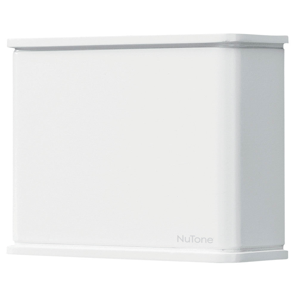 Broan-NuTone LA130WH | Decorative Wired Door Chime – High Gloss White – 2-Note Front / 1-Note Rear – 7.5\" x 5.75\" x 2.375\"