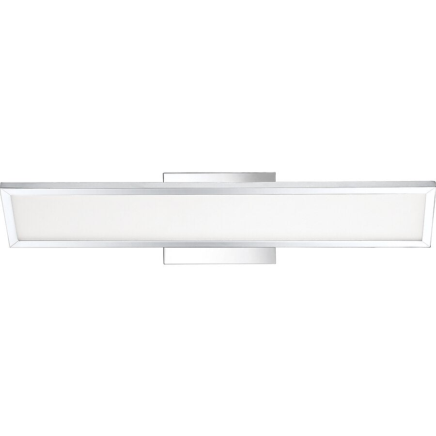 Quoizel PCFH8525C | Flash 24.25-in 1-Light Polished Chrome LED Modern/Contemporary Vanity Light Bar