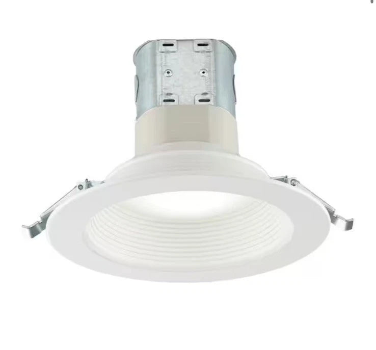 Commercial Electric 1003 240 066 | Easy-Up 6 in. White Baffle Integrated LED Recessed Kit