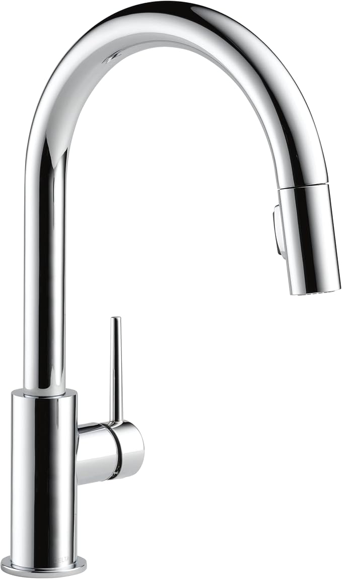 Delta 9159-LS-DST | Trinsic 1.8 GPM Single Hole Pull Down Kitchen Faucet with Limited Swivel