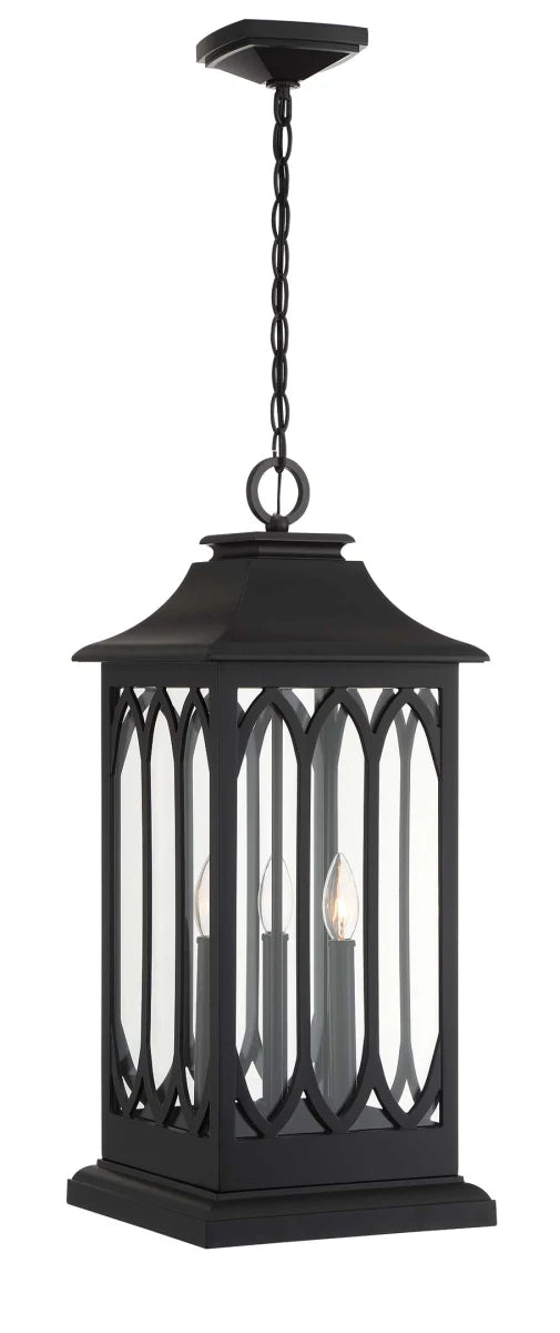 Signature Hardware PHEL4804SMBR | Stonehouse 3 Light 10-1/2" Wide Outdoor Pendant