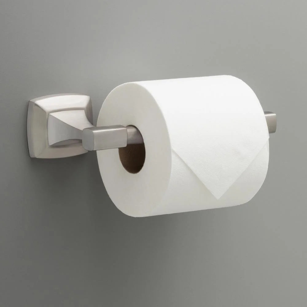Delta PWD50-BN | Portwood Wall Mount Pivot Arm Toilet Paper Holder Bath Hardware Accessory in Brushed Nickel