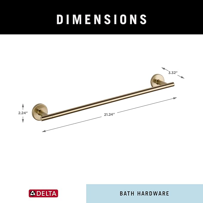 Delta 75918-CZ | Trinsic 18 in. Towel Bar in Champagne Bronze