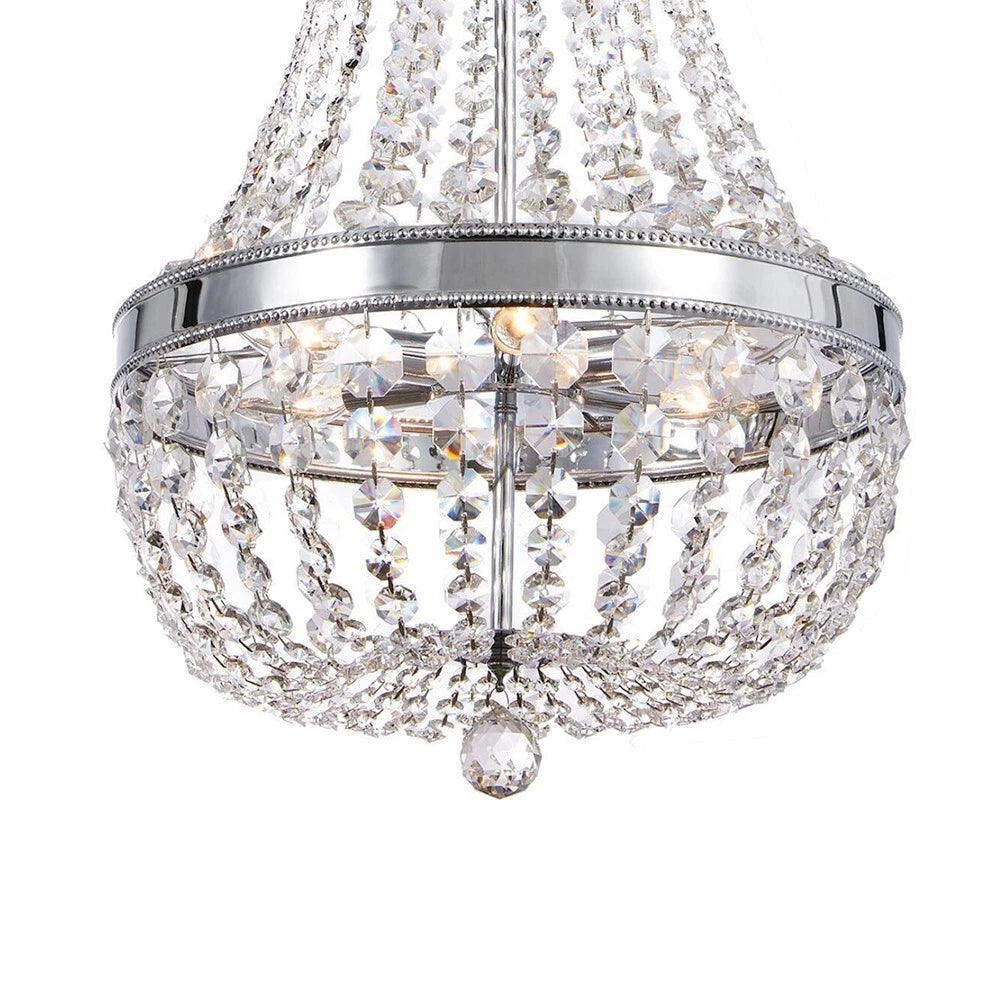 Home Decorators Collection 1001 664 606 | Monticello Park 6-Light Chrome Crystal Chandelier