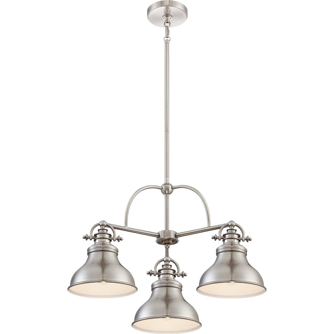 Quoizel ER5103BN | Emery 3-Light Chandelier in Brushed Nickel