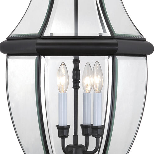 Quoizel NY1179K | Newbury 3 Light 13 inch Mystic Black Outdoor Hanging Lantern