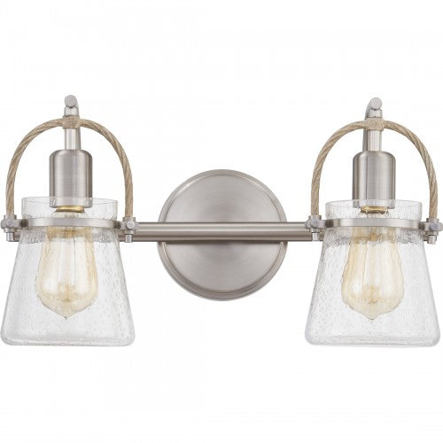 Quoizel STF8616BN | Stafford 2 Light 16 inch Brushed Nickel Bath Light Wall Light, Medium