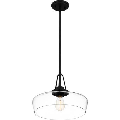 Quoizel QP5584MBK | Haven 1 Light 14 inch Matte Black Pendant Ceiling Light