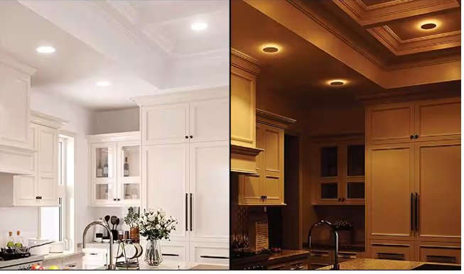 Commercial Electric 1005 596 104 | 6 in. Canless Adjustable CCT Integrated LED Recessed Light Trim with Night Light 900 Lumens New Construction Remodel