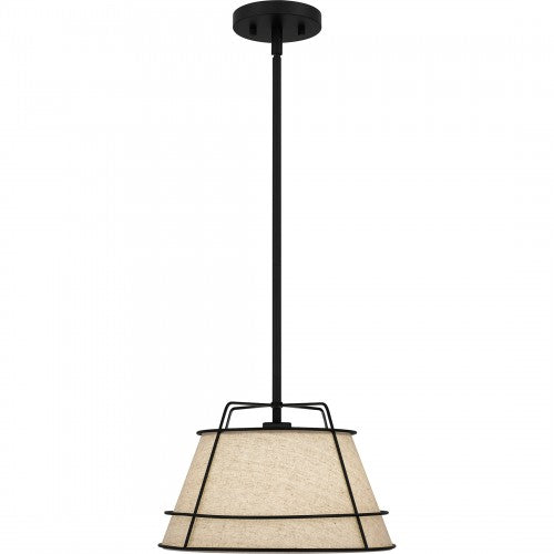 Quoizel QPP5629MBK | Burbidge 13" Wide Mini Pendant