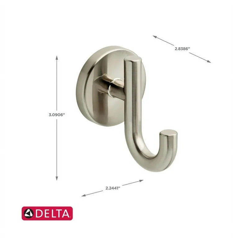 Delta LDL35-SN | Lyndall Double Towel Hook Bath Hardware Accessory in Brushed Nickel