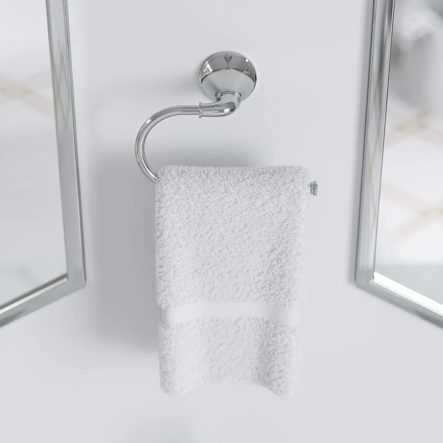 Pfister BRB-VSL0C | Visalia Wall-Mount Towel Ring in Polished Chrome