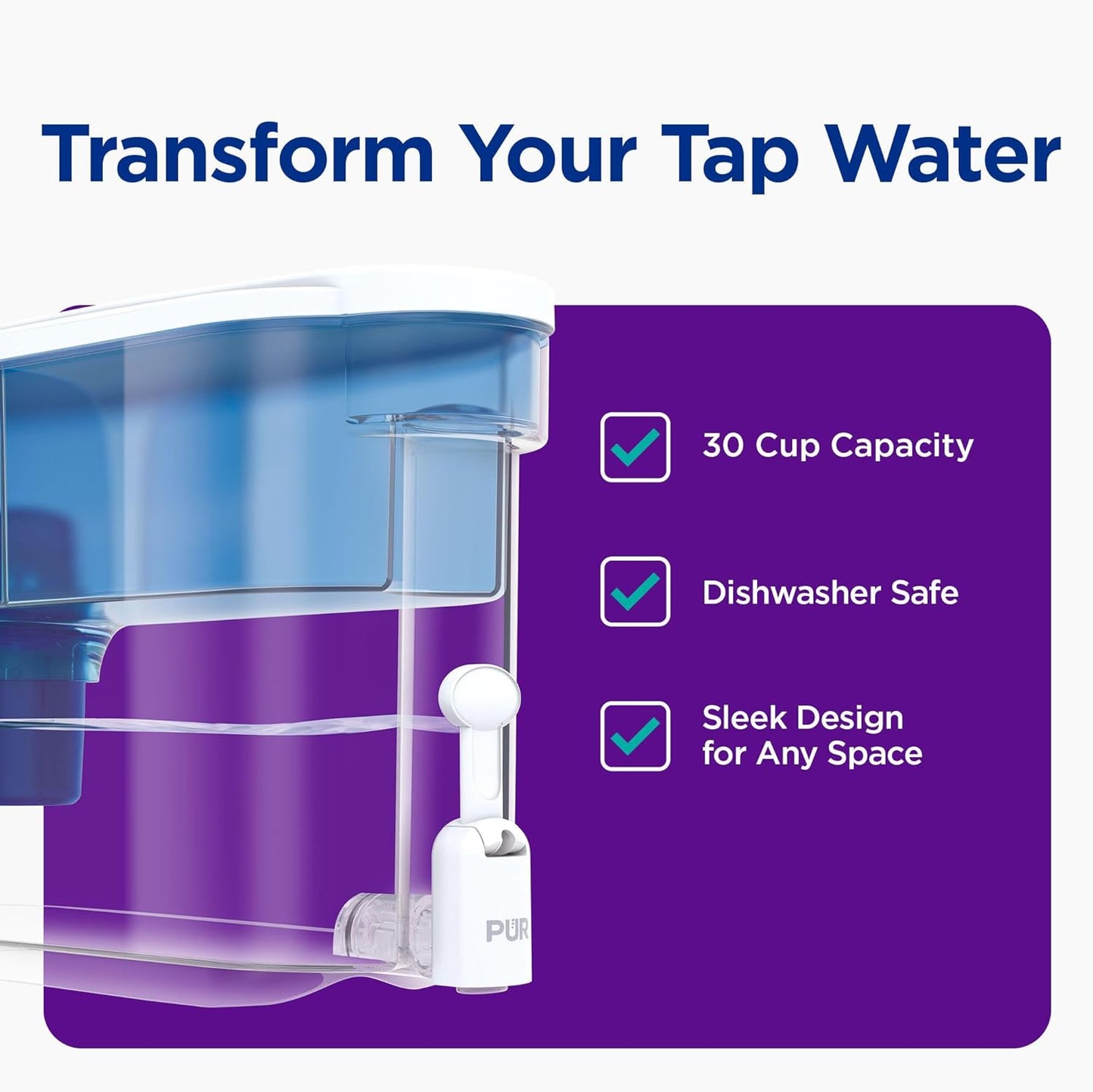 PUR DS1800ZV5 | 30-Cup Dispenser Filter System