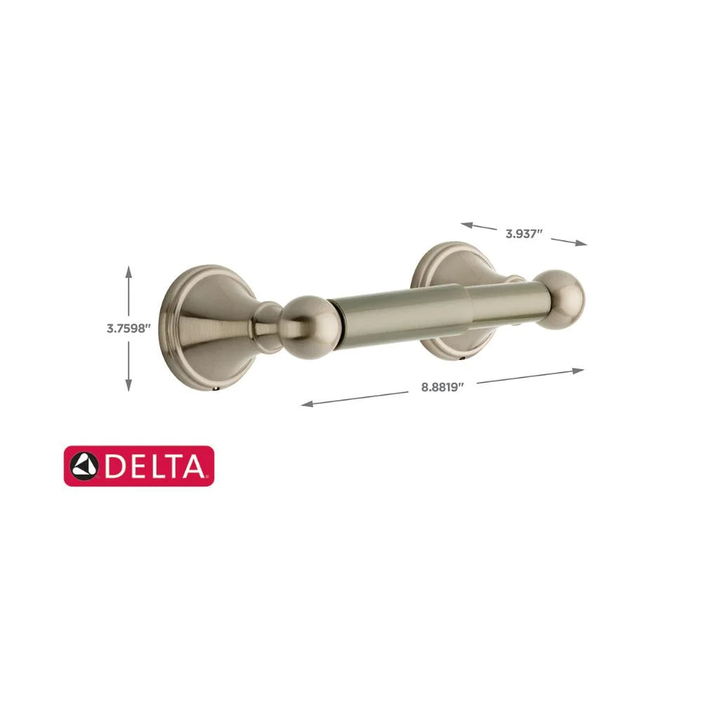 Delta 138035 | Crestfield, Bath Hardware Accessory, Toilet Paper Holder, Satin Nickel