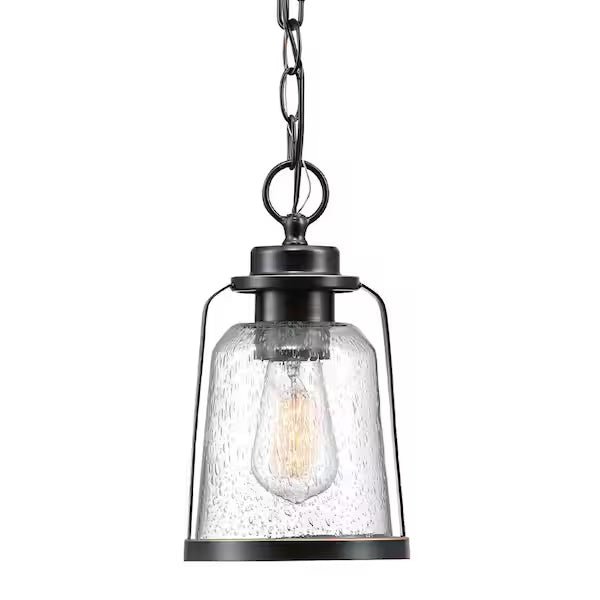 Globe Electric 1003 239 547 | Roth 1-Light Oil Rubbed Bronze Outdoor Indoor Hanging Pendant