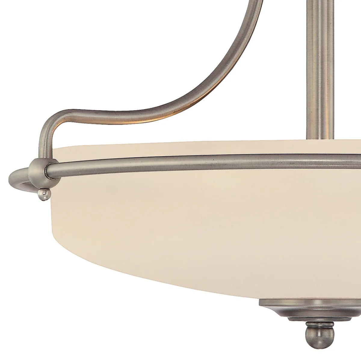 Quoizel GF1717PN | Griffin 3 Light 17" Wide Semi-Flush Mount Ceiling Light