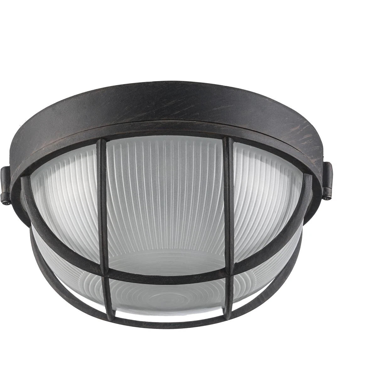 Trans Globe 41515 RT | 10" Width 1 Light Flush Mount Bulkhead Outdoor Wall Sconce