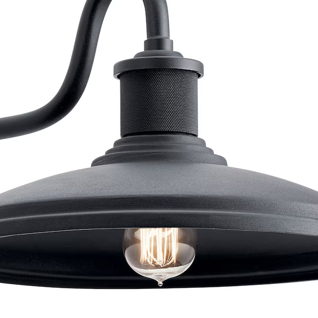 Kichler 49981BKT | Allenbury 14" Wide Outdoor Wall Light in Textured Black