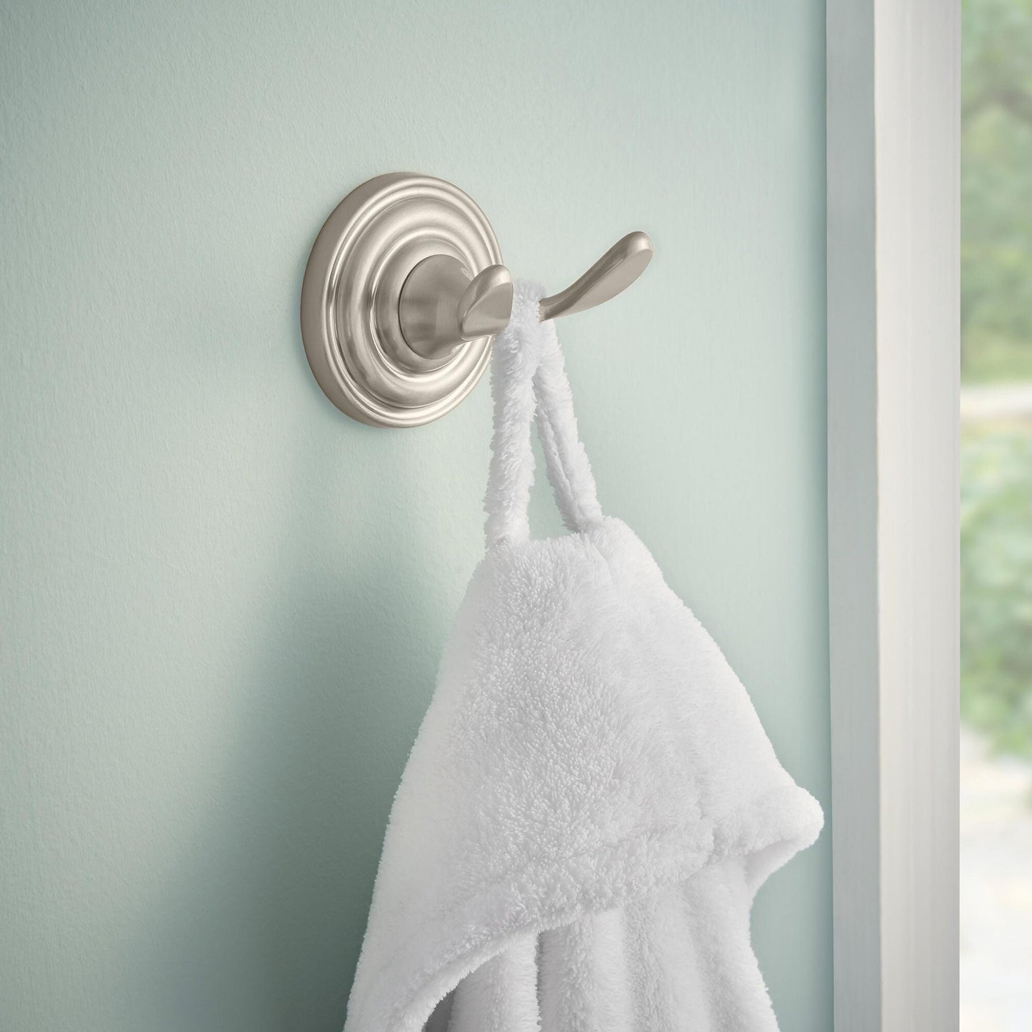 Delta 138277 | Double Towel Hook in Satin Nickel