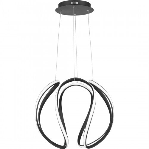 Quoizel PCWN2818EK | Waving Single Light 19" Wide LED Abstract Pendant