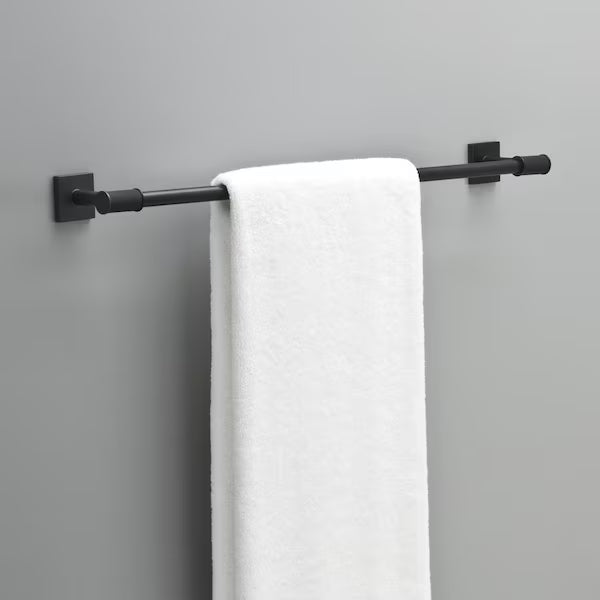 Delta AVE24-MB | Averland 24 in. Wall Mount Towel Bar Bath Hardware Accessory in Matte Black