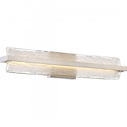Quoizel PCGL8530BN | Glacial 1 Light 30" Bathroom Vanity Light
