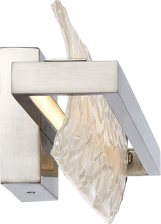 Quoizel PCGL8522BN | Platinum Glacial 1 Light Contemporary Bath Vanity - 5 Inches high