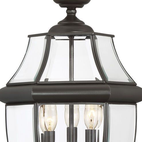 Quoizel NY9043Z | Newbury 3 Light 23 inch Medici Bronze Outdoor Post Lantern