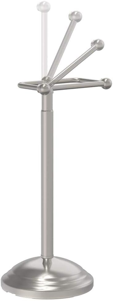 Delta 138293-BN1 | Greenwich Telescoping Free Standing Pivoting Toilet Paper Holder Bath Hardware Accessory in Brushed Nickel
