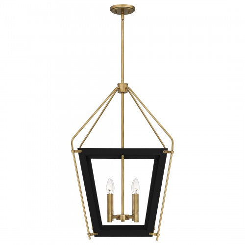 Quoizel QP5348EK | Abbeville 4 Light 18 inch Earth Black Pendant Ceiling Light