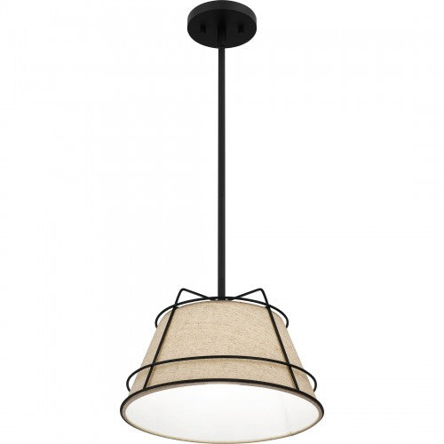 Quoizel QPP5629MBK | Burbidge 13" Wide Mini Pendant