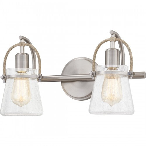 Quoizel STF8616BN | Stafford 2 Light 16 inch Brushed Nickel Bath Light Wall Light, Medium