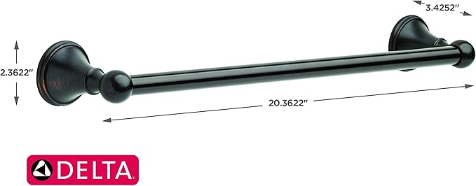 Delta 138030 | Crestfield 18 in. Towel Rack, Spotshield Venetian Bronze