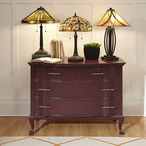 Quoizel TF885T | Stephen 23 inch 75 watt Vintage Bronze Table Lamp Portable Light, Naturals