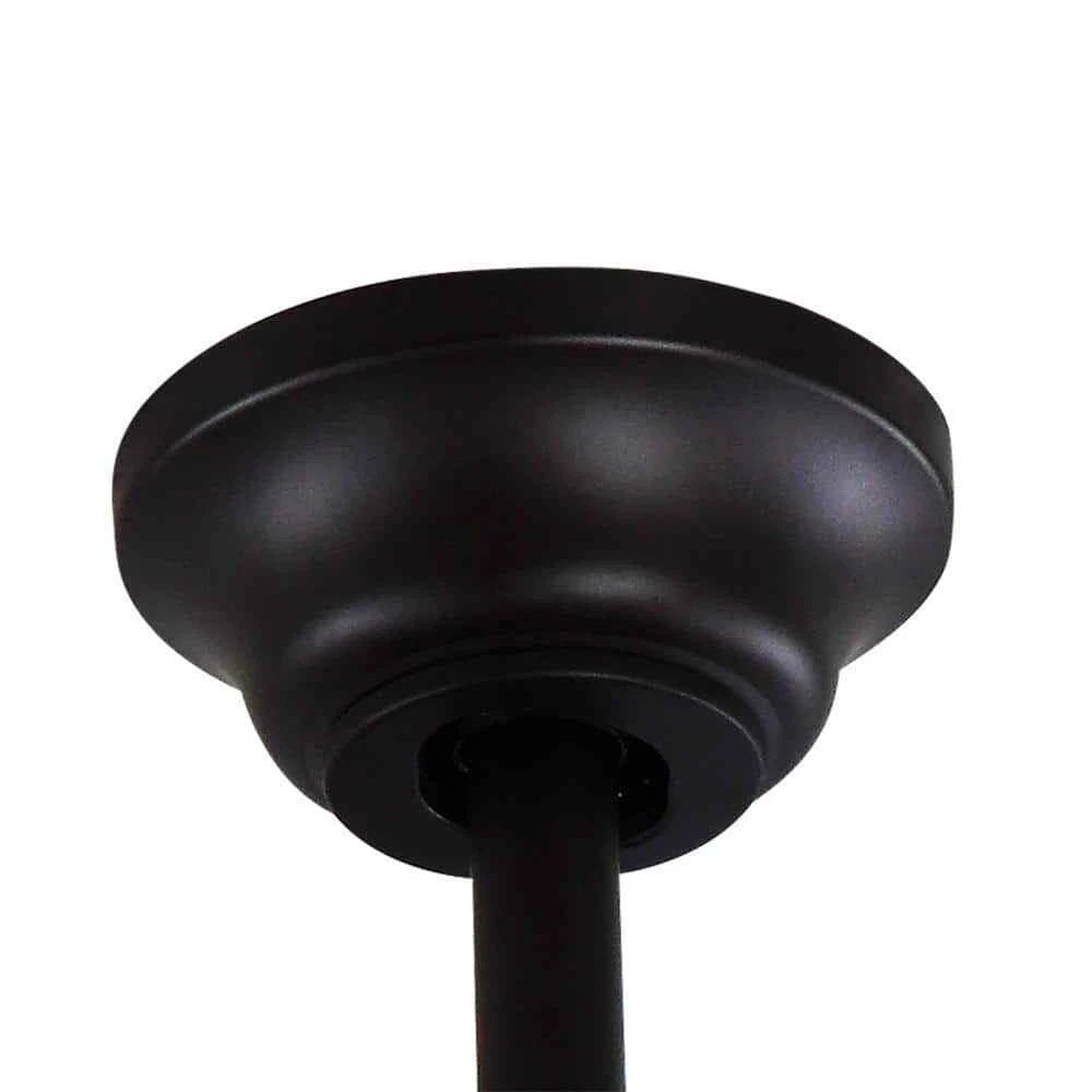 Home Decorators Collection 68244 | Altura 48 in. Indoor/Outdoor Matte Black Ceiling Fan with Downrod and Reversible